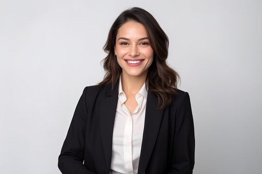 Portrait of Emma Rodriguez, Founder of StartUp Direct, young entrepreneur in casual professional attire